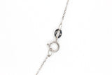 Dainty Diamond Drop Necklace - 14k White Gold - 0.07ctw