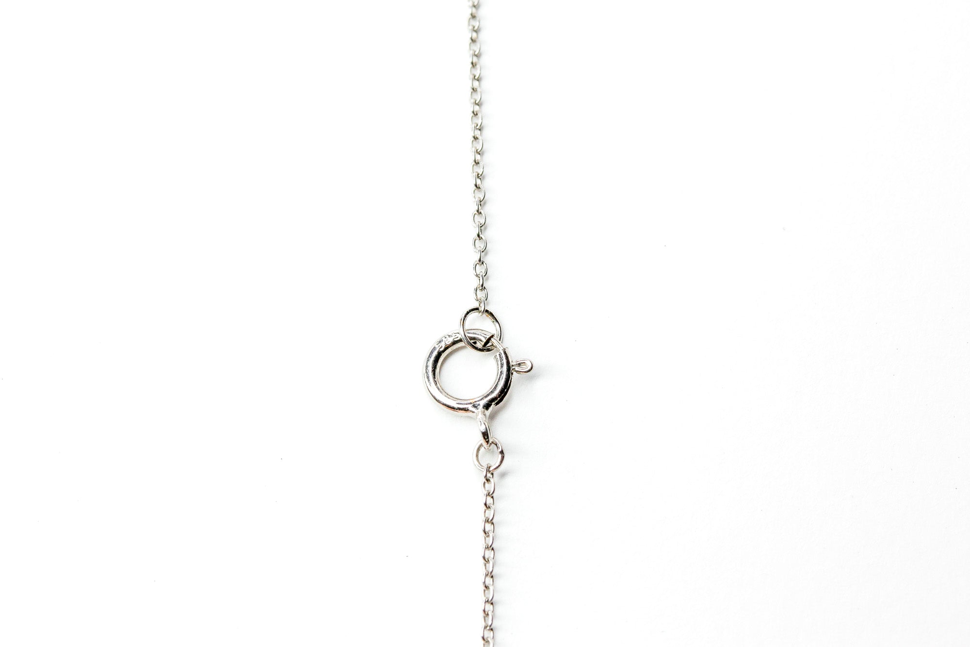 Dainty Diamond Station Necklace - 14k White Gold - 0.17ctw