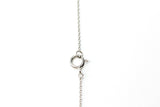 Dainty Diamond Station Necklace - 14k White Gold - 0.17ctw