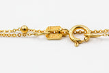 Dainty Fashion Gold Beaded Chain - 14k Yellow Gold