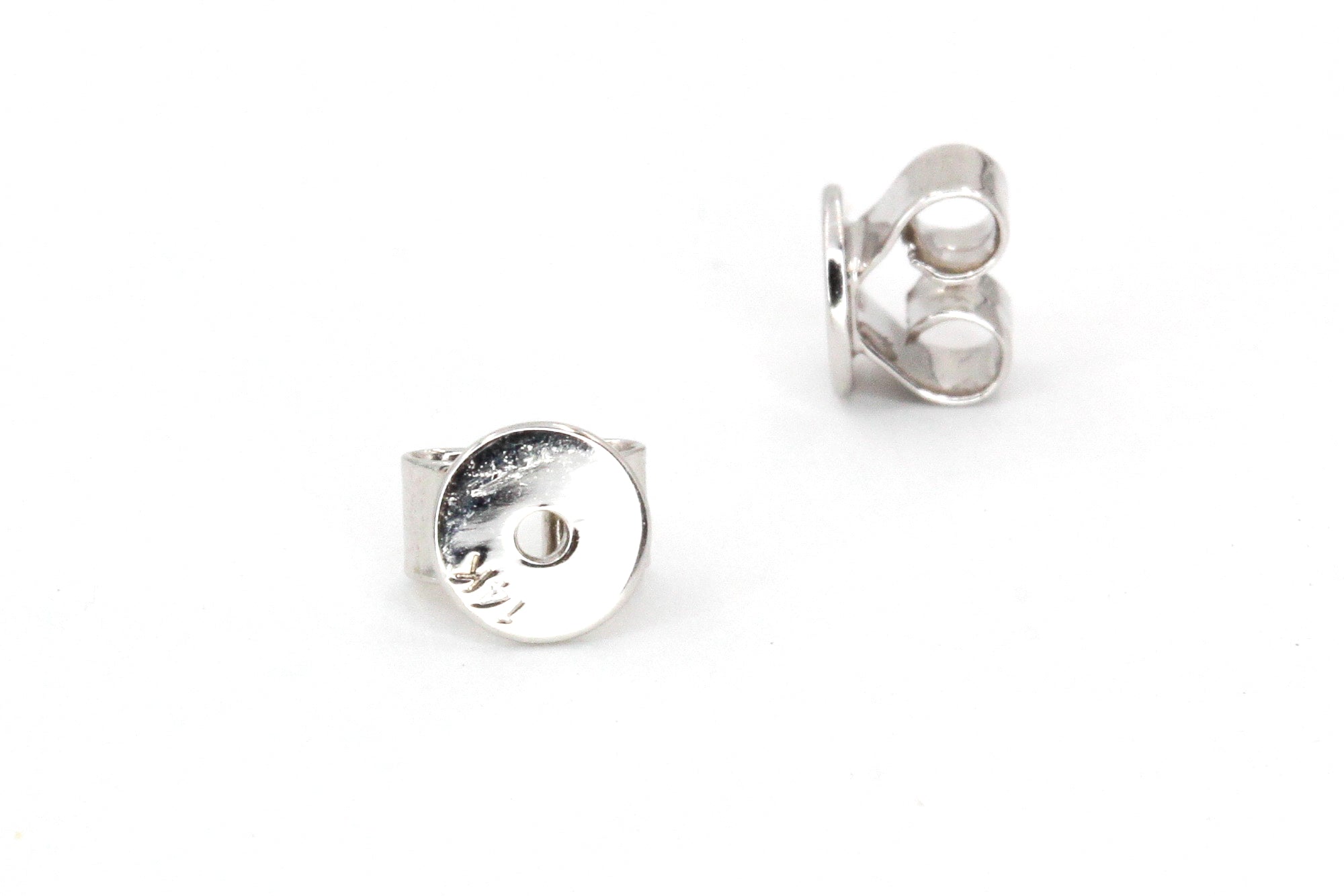 Dainty Marquise Diamond Stud Earrings - 14k White Gold - 0.09ctw