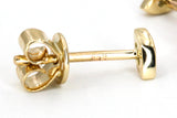 Dainty Marquise Diamond Stud Earrings - 14k Yellow Gold - 0.09ctw