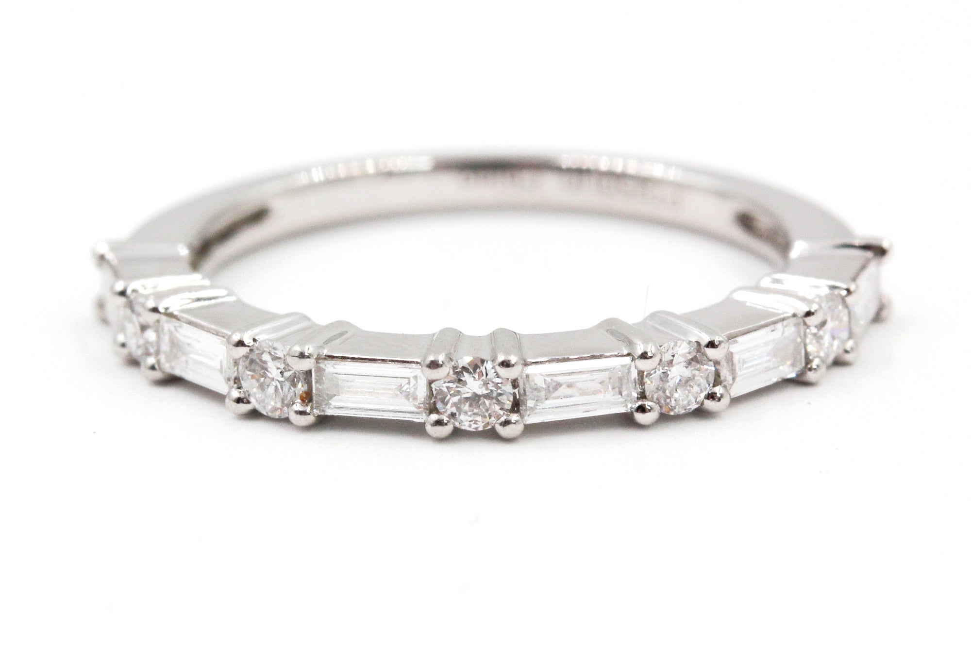 Diamond Baguette Band Ring - Platinum - 0.51ctw