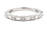 Diamond Baguette Band Ring - Platinum - 0.51ctw