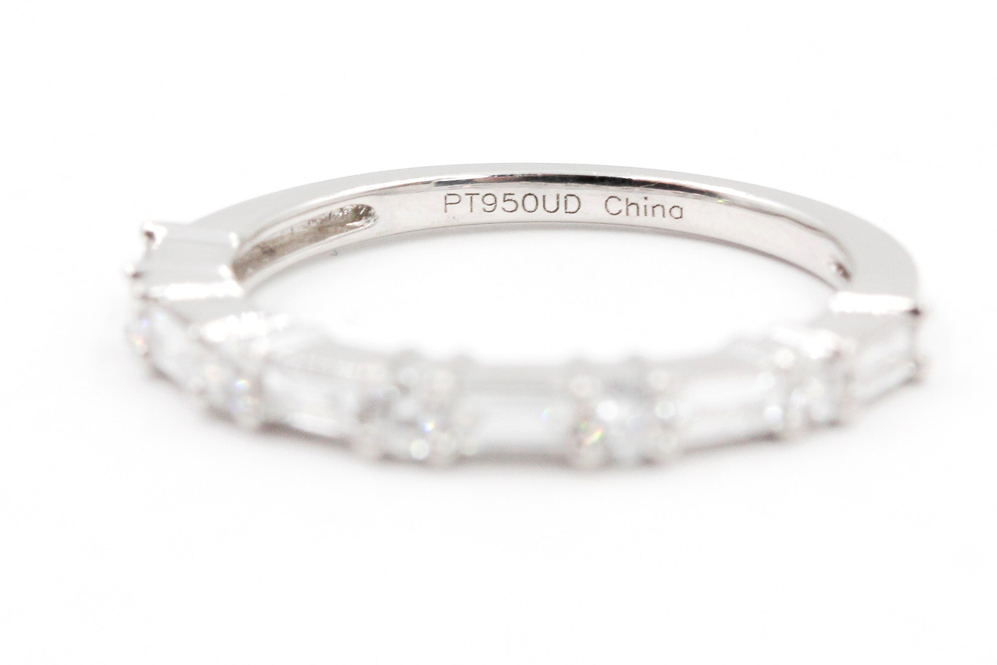 Diamond Baguette Band Ring - Platinum - 0.51ctw