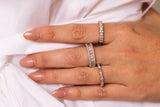 Diamond Baguette Band Ring - Platinum - 0.51ctw