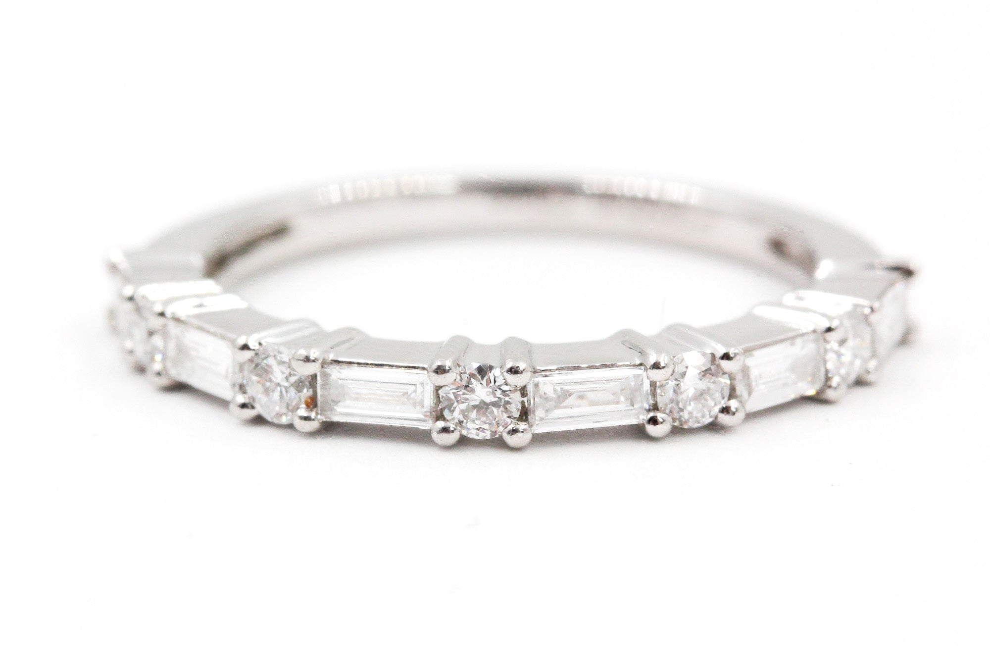 Diamond Baguette Band Ring - Platinum - 0.51ctw