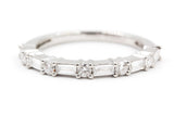 Diamond Baguette Band Ring - Platinum - 0.51ctw