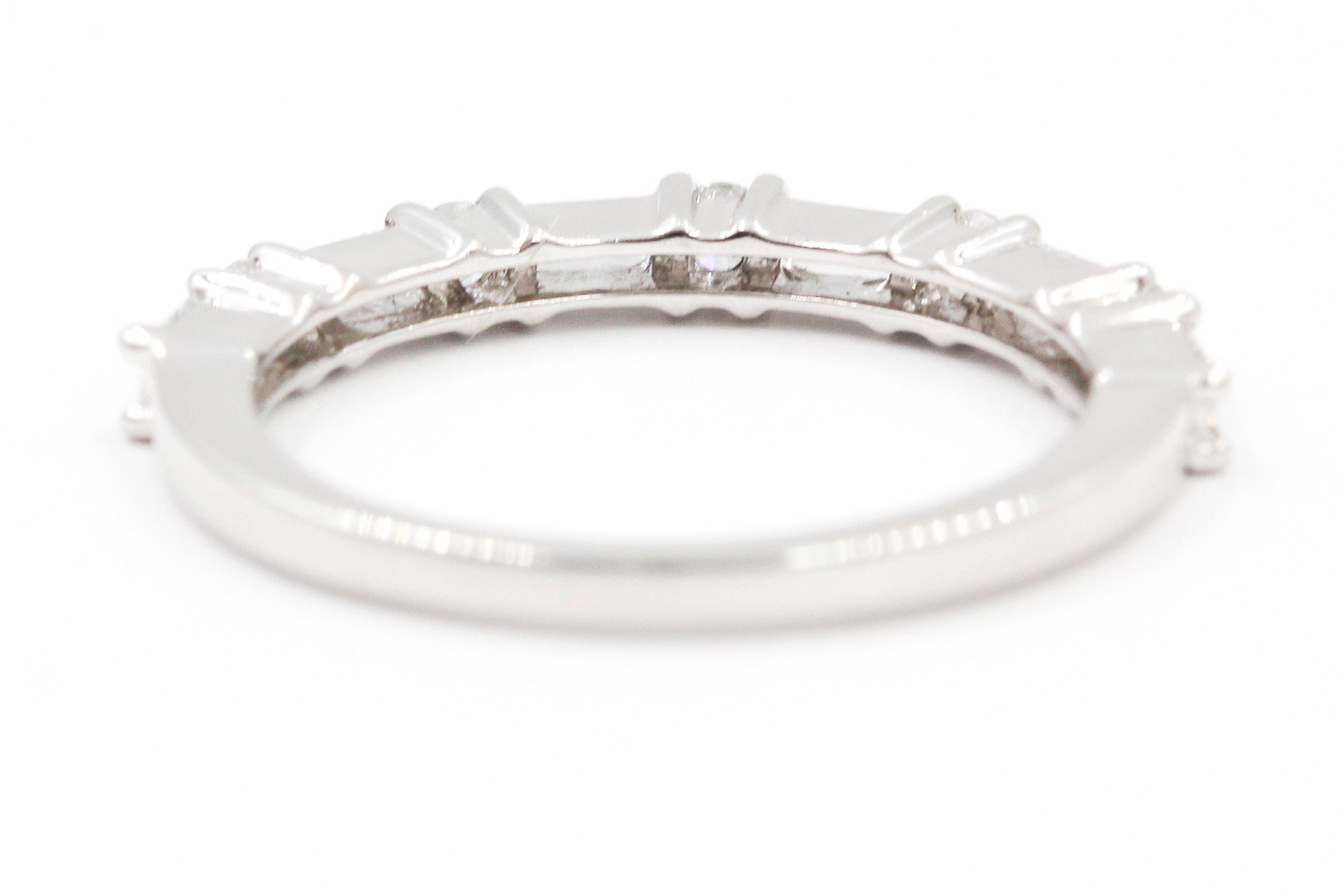 Diamond Baguette Band Ring - Platinum - 0.51ctw