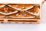Diamond Baguette Bar Necklace - 14k Rose Gold - 0.50ctw