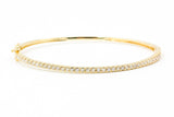Diamond Bangle Bracelet - 10k Yellow Gold - 1.00ctw