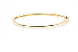 Diamond Bangle Bracelet - 10k Yellow Gold - 1.00ctw