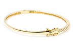 Diamond Bangle Bracelet - 10k Yellow Gold - 1.00ctw