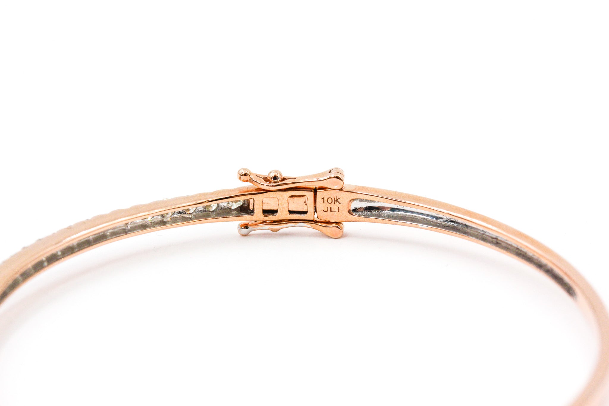Diamond Bangle Bracelet - 14k Rose Gold - 1.00ctw