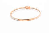 Diamond Bangle Bracelet - 14k Rose Gold - 1.00ctw