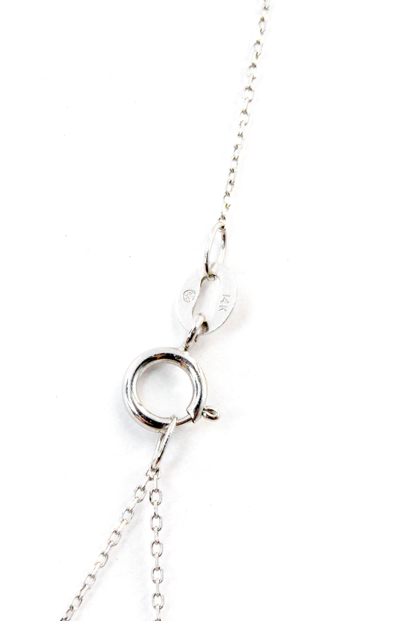 Diamond Bezel Set Station Necklace - 14k Yellow Gold - 0.10ctw