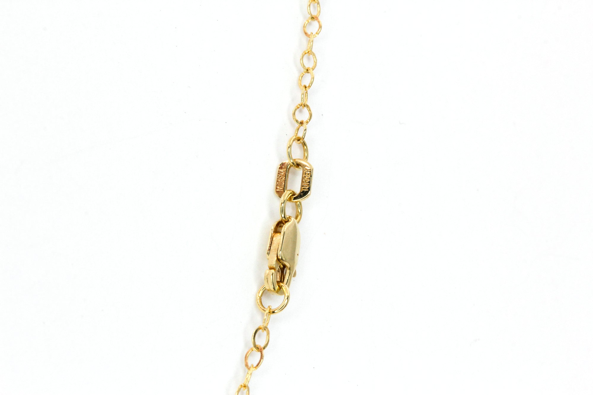 Diamond Bezel Station Necklace - 14k Yellow Gold - 0.12ctw