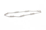 Diamond Bezel Station Bracelet - 14k White Gold - 0.64ctw