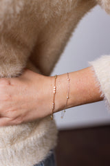 Diamond Bezel Station Bracelet - 14k Yellow Gold - 0.65ctw