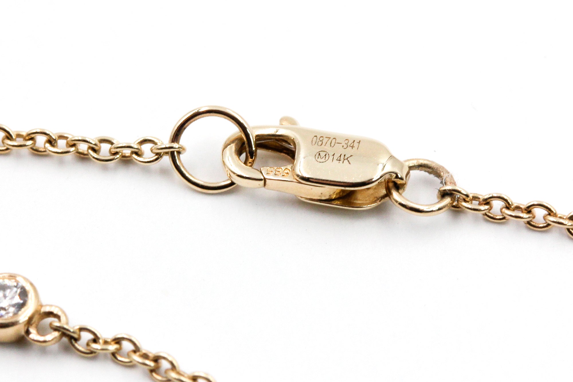 Diamond Bezel Station Bracelet - 14k Yellow Gold - 0.65ctw