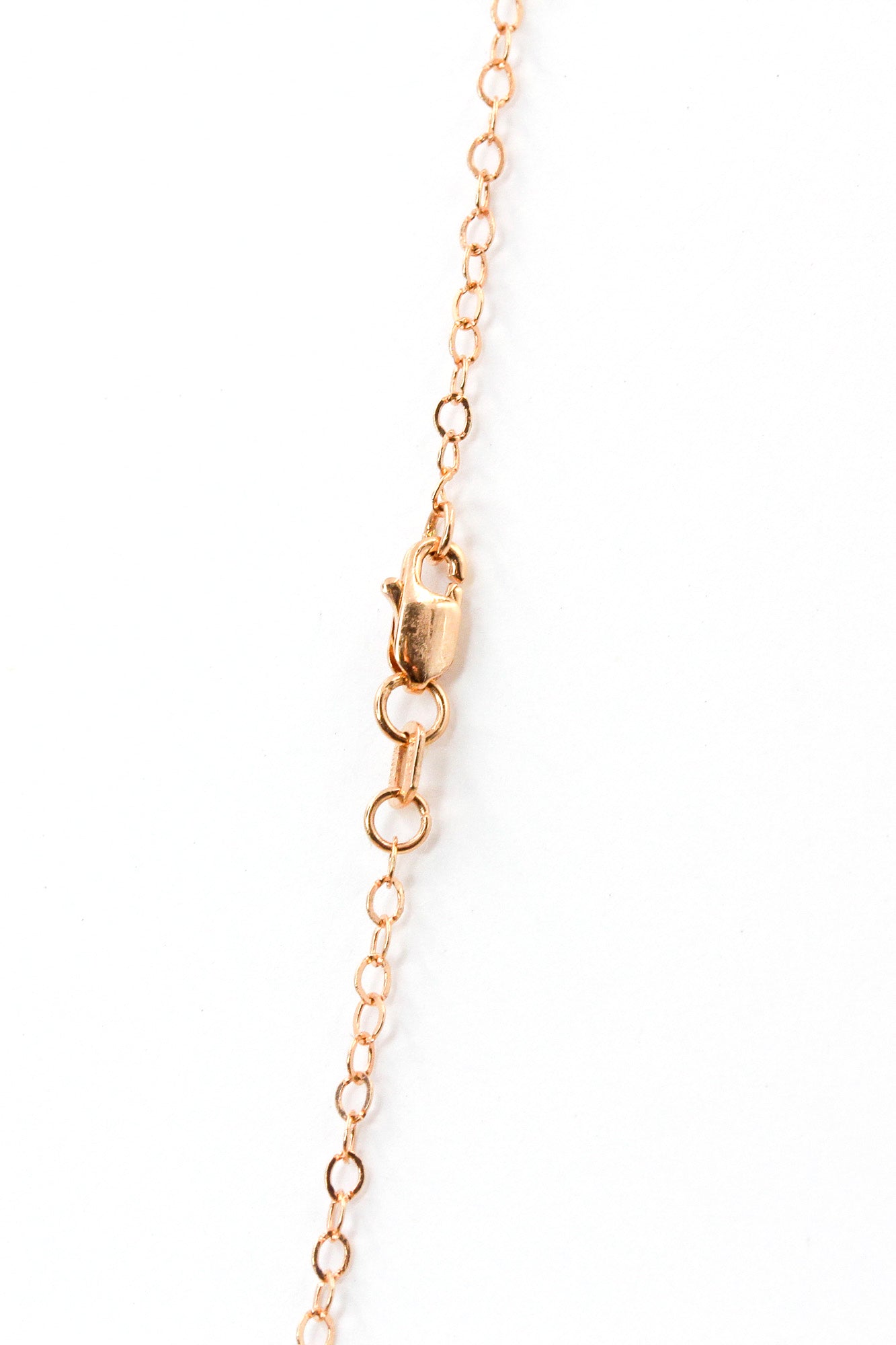 Diamond Bezel Station Necklace - 14k Rose Gold - 0.15ctw