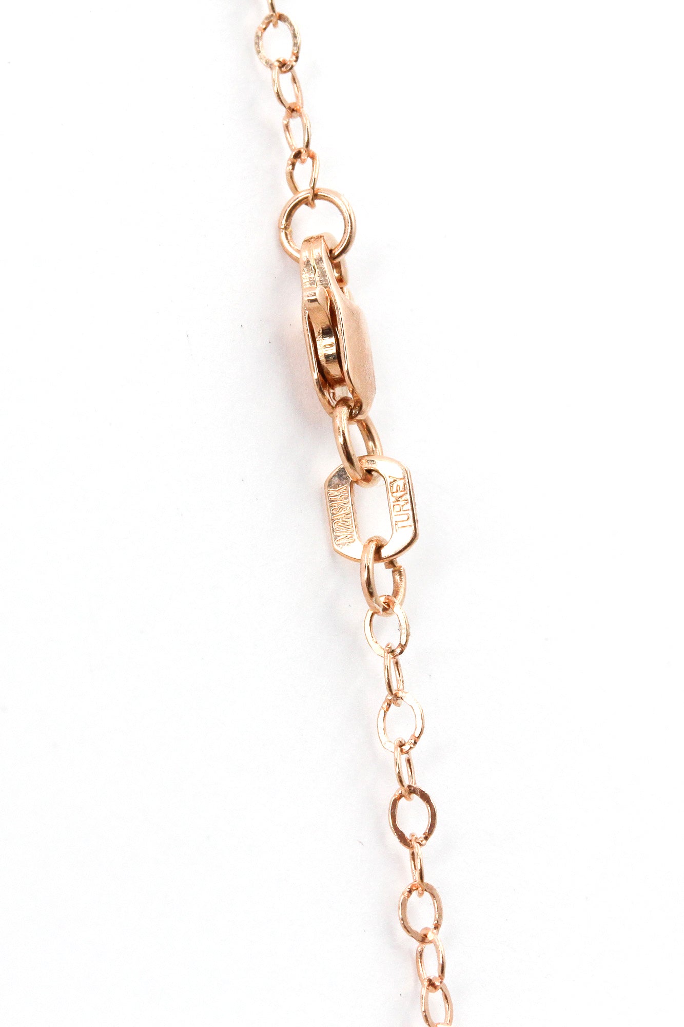 Diamond Bezel Station Necklace - 14k Rose Gold - 0.15ctw