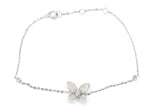 Diamond Butterfly Bracelet - 14k White Gold - 0.46ctw
