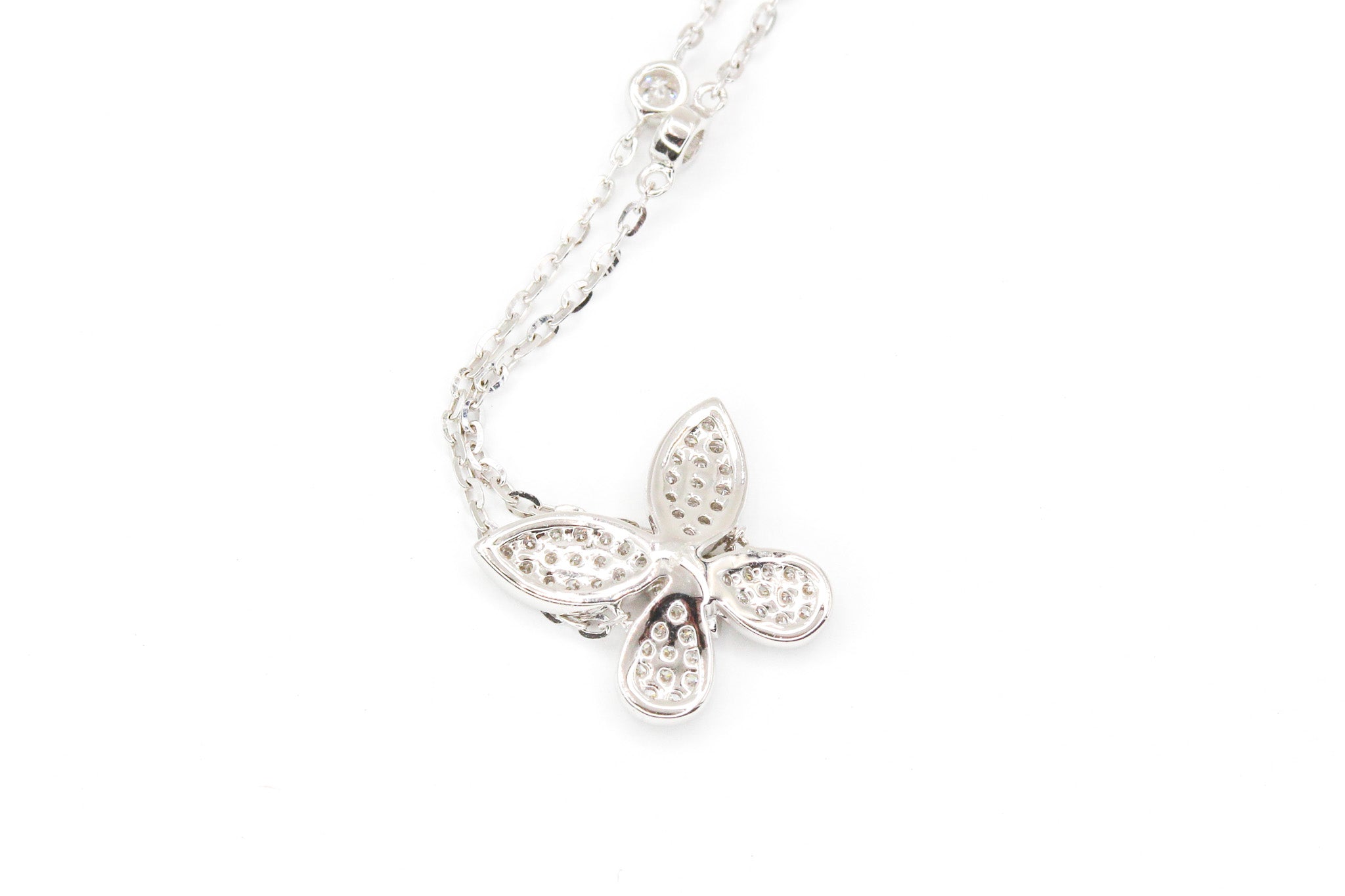 Diamond Butterfly Bracelet - 14k White Gold - 0.46ctw
