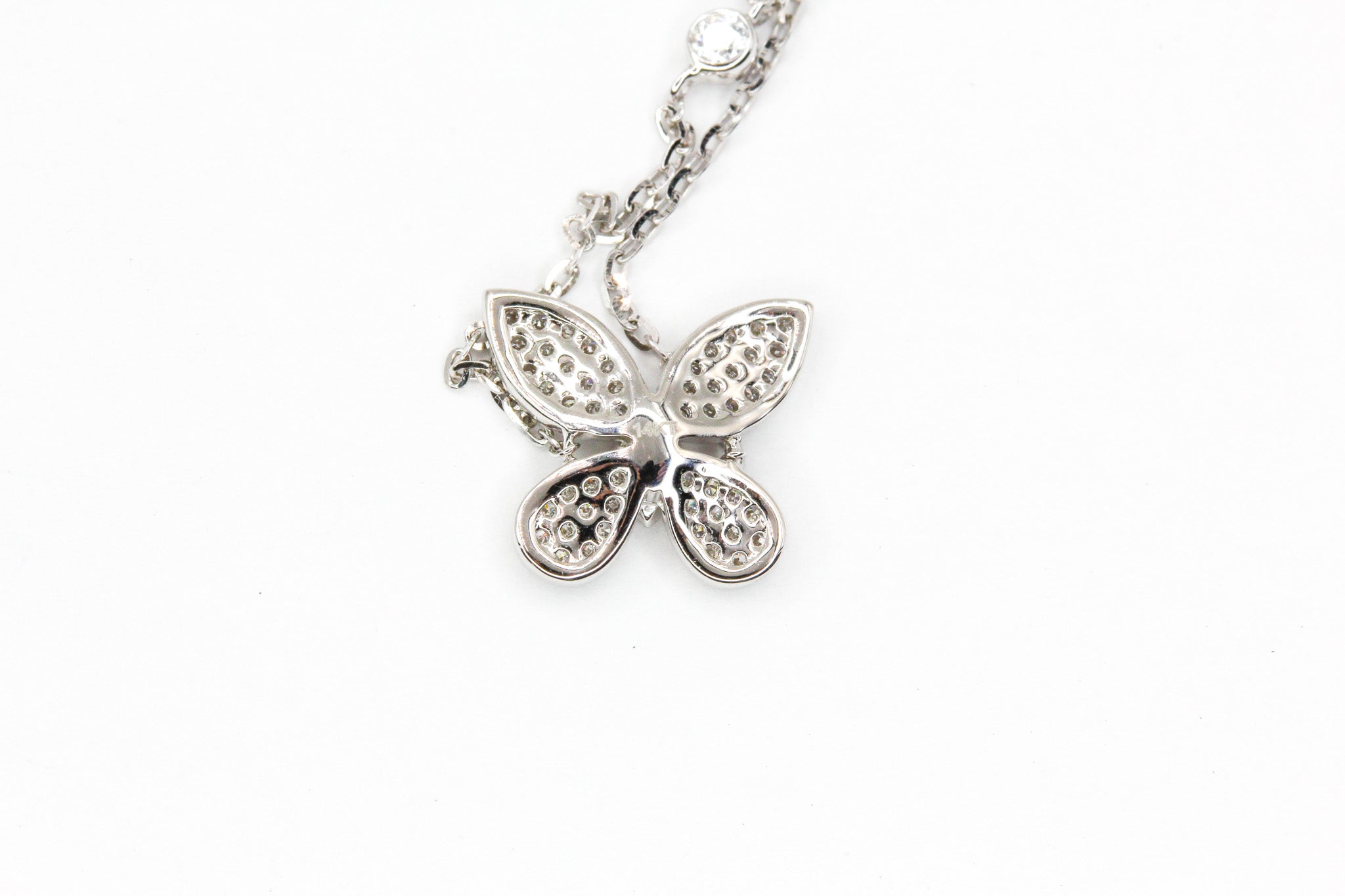 Diamond Butterfly Bracelet - 14k White Gold - 0.46ctw