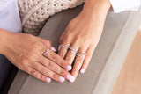 Diamond Bypass Ring - 10k White Gold - 0.33ctw