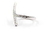 Diamond Bypass Ring - 14k White Gold - 0.85ctw