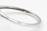 Diamond Bypass T Ring - 10k White Gold - 0.06ctw