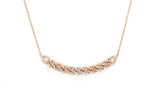 Diamond Chain Link Necklace - 14k Rose Gold - 0.33ctw