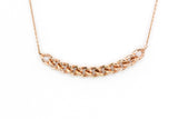 Diamond Chain Link Necklace - 14k Rose Gold - 0.33ctw