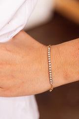 Diamond Chain Link Bracelet - 14k Yellow Gold - 0.48ctw