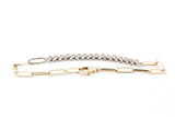 Diamond Chain Link Bracelet - 14k Yellow Gold - 0.48ctw