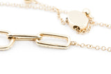 Diamond Chain Link Bolo Bracelet - 14k Yellow Gold - 0.24ctw