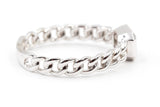 Diamond Chain Link Ring - 14k White Gold - 0.12ctw