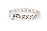 Diamond Chain Link Ring - 14k White Gold - 0.12ctw