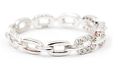Diamond Chain Link Ring - 14k White Gold - 0.14ctw