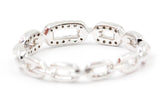 Diamond Chain Link Ring - 14k White Gold - 0.14ctw