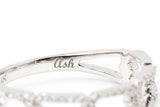 Diamond Chain Link Ring - 14k White Gold - 0.22ctw