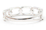 Diamond Chain Link Ring - 14k White Gold - 0.22ctw