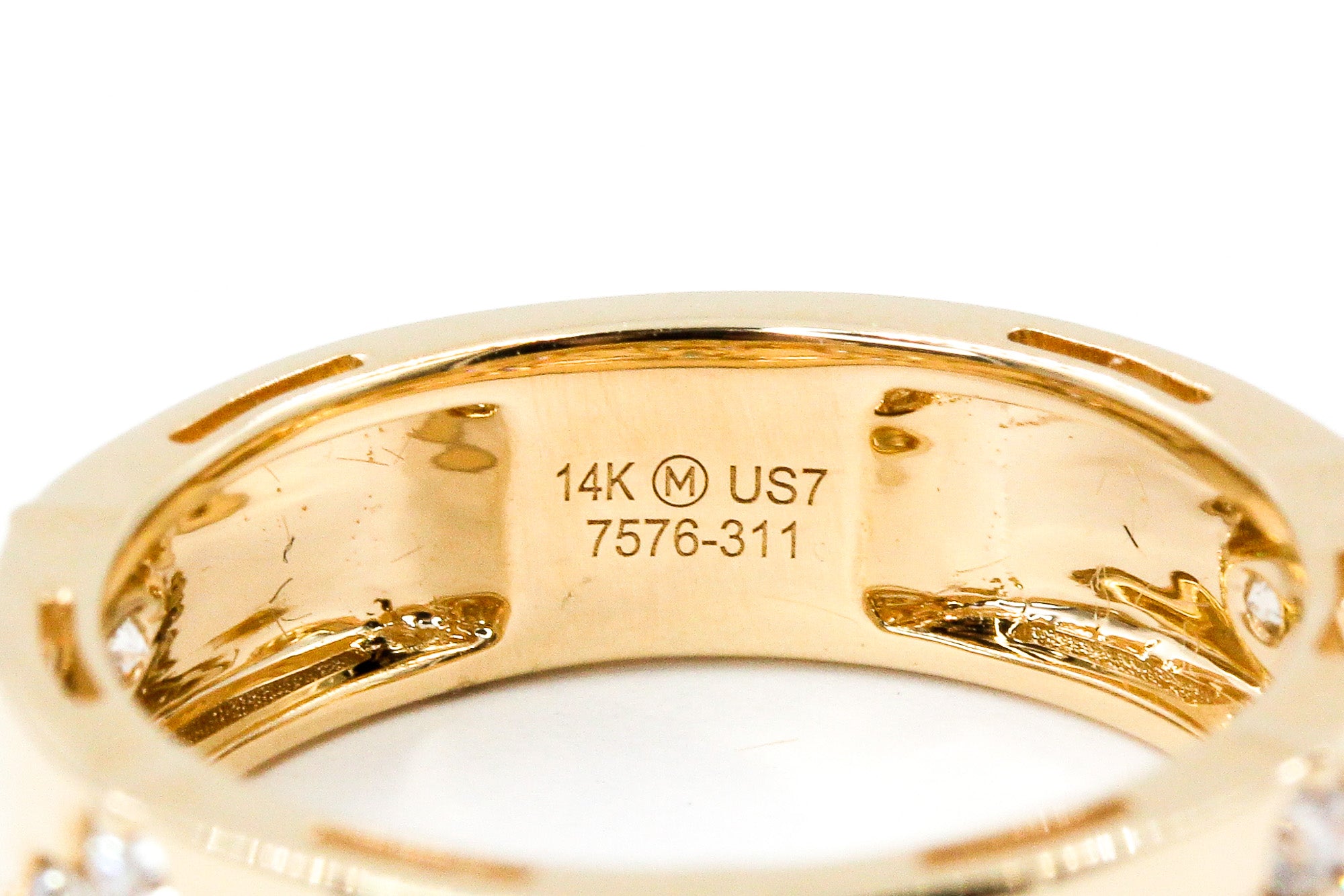 Diamond Clover Band Ring - 14k Yellow Gold - 0.69ctw