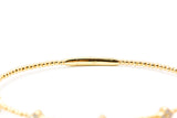 Diamond Clover Bangle Bracelet - 14k Yellow Gold - 0.35ctw