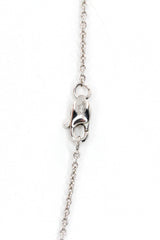 Diamond Cluster Necklace - 14k White Gold  - 0.50ctw