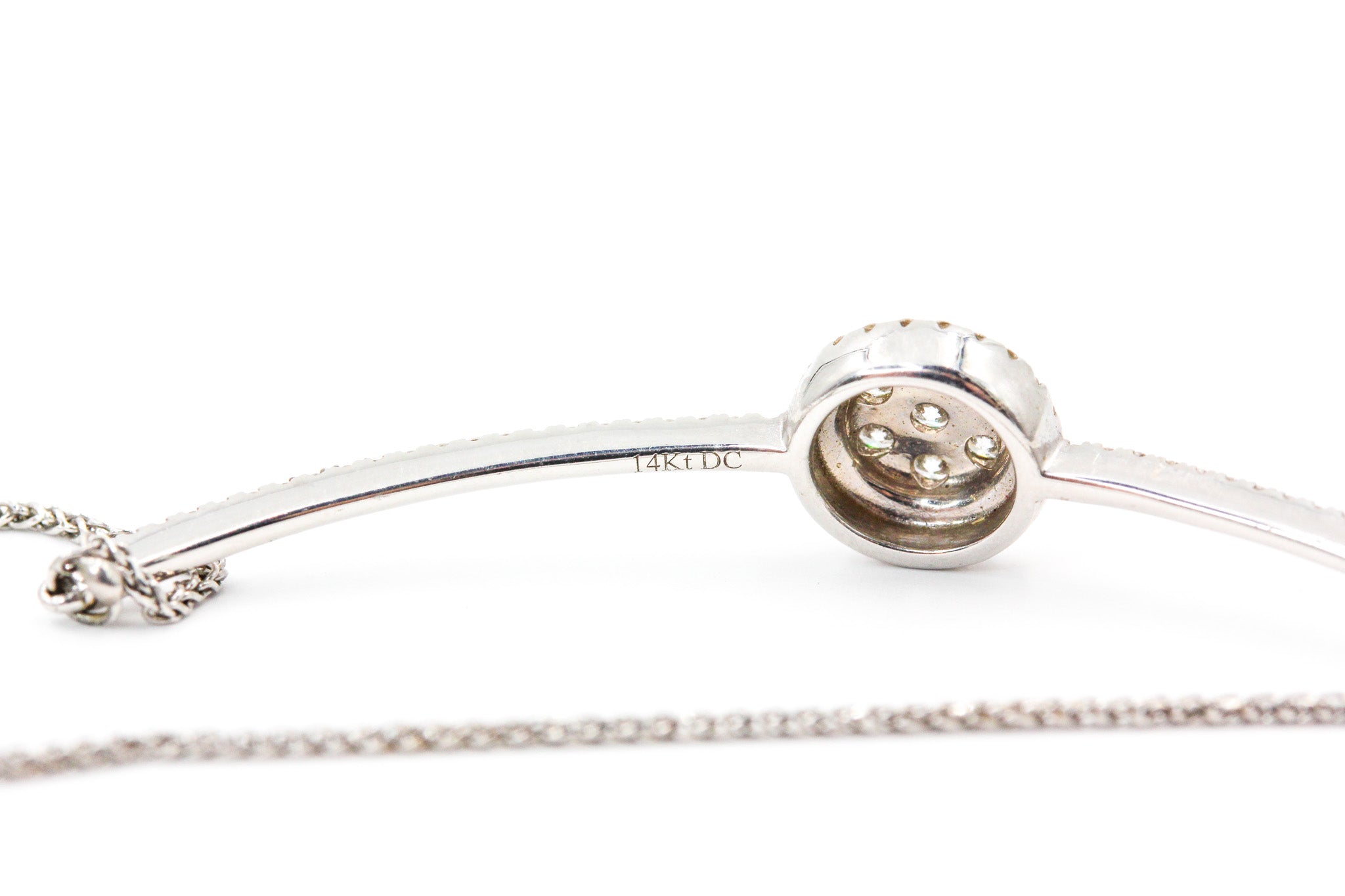 Diamond Cluster Bolo Bracelet - 14k White Gold - 0.42ctw