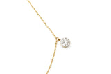 Diamond Cluster Drop Bracelet - 14k Yellow Gold - 0.28ctw