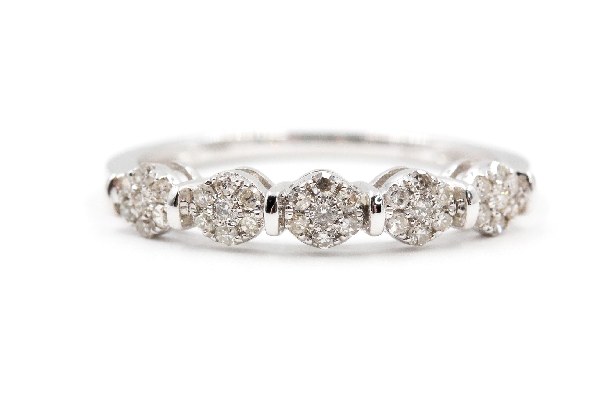 Diamond Cluster Ring - 10k Yellow Gold - 0.25ctw