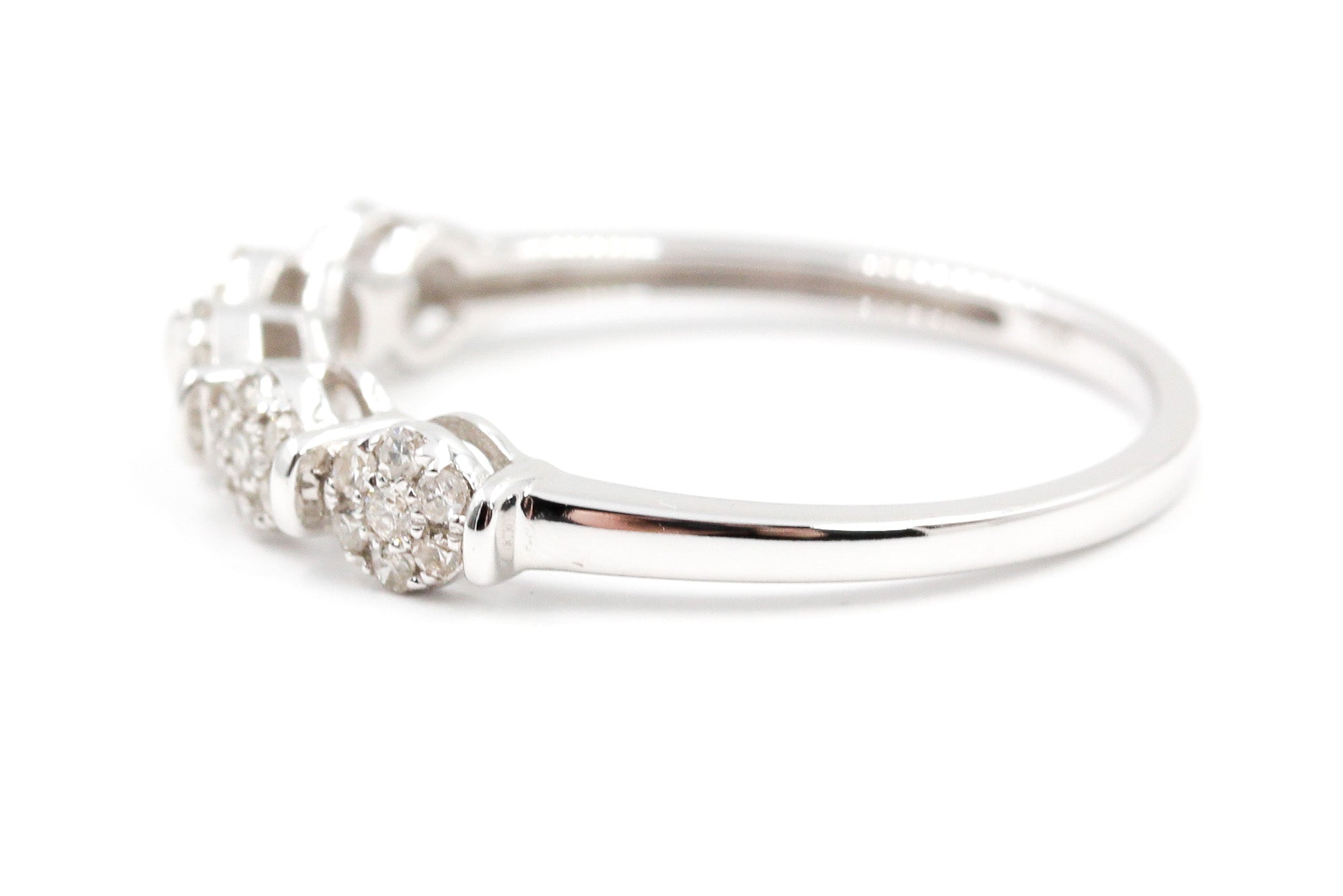 Diamond Cluster Ring - 10k Yellow Gold - 0.25ctw